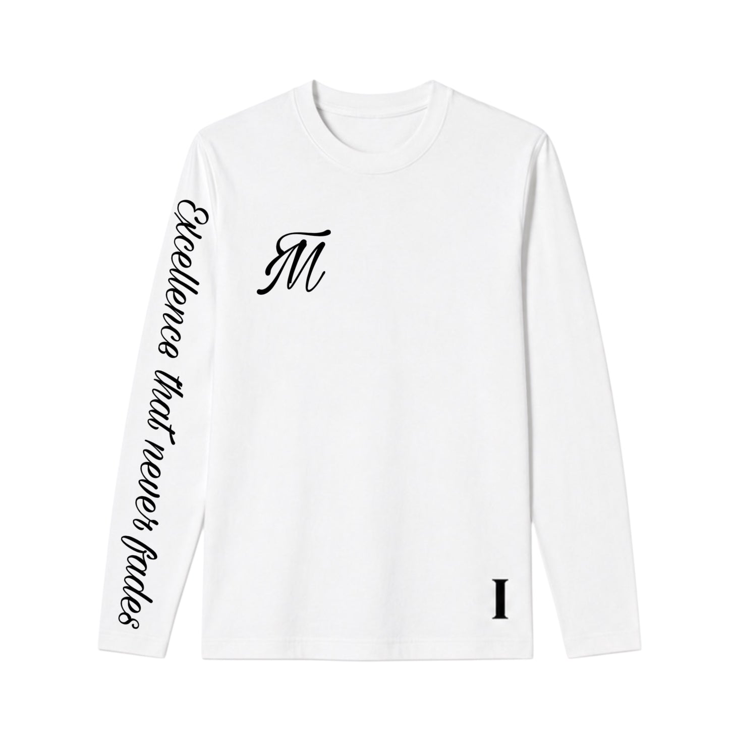 TimelessMotion Lange mouw Wit/Zwart — Unisex